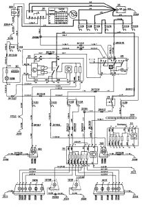 Volvo 850 - wiring diagram - audible warning system