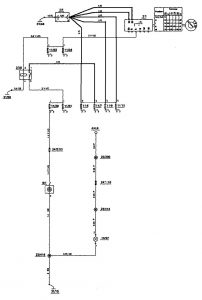 Volvo 850 - wiring diagram - cigar lighter (part 1)