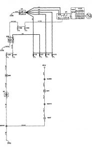 Volvo 850 - wiring diagram - cigar lighter (part 1)