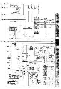Volvo 850 - wiring diagram - fuel controls (part 5)