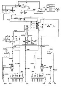 Volvo 850 - wiring diagram - hazard lamp