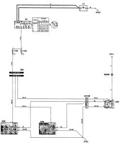 Volvo 850 - wiring diagram - headlamps (part 1)