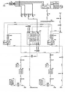 Volvo 850 - wiring diagram - heated seats (part 2)
