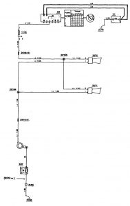 Volvo 850 - wiring diagram - horn (part 1)