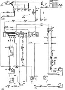 Volvo 850 - wiring diagram - HVAC controls (part 4)