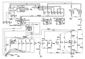Volvo 850 - wiring diagram - instrument panel lamp