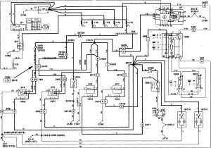 Volvo 850 - wiring diagram - interior lighting (part 1)