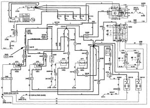 Volvo 850 - wiring diagram - interior lighting (part 2)