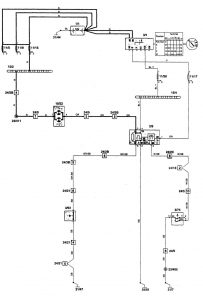 Volvo 850 - wiring diagram - key warning
