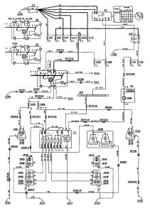 Volvo 850 - wiring diagram - license plate lamp (part 2)