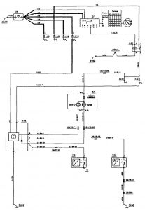 Volvo 850 - wiring diagram - oil warning