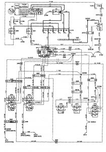 Volvo 850 - wiring diagram - power locks (part 1)