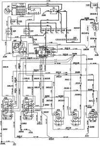 Volvo 850 - wiring diagram - power locks (part 2)