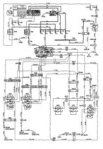 Volvo 850 - wiring diagram - power locks (part 2)