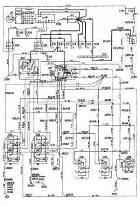 Volvo 850 - wiring diagram - power locks (part 3)
