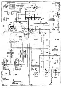 Volvo 850 - wiring diagram - power locks (part 3)