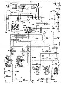 Volvo 850 - wiring diagram - power locks (part 4)