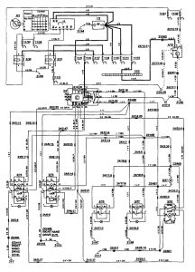 Volvo 850 - wiring diagram - power locks (part 6)