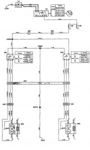 Volvo 850 - wiring diagram - power mirrors (part 1)