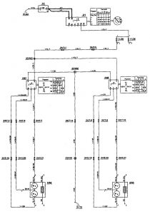 Volvo 850 - wiring diagram - power mirrors
