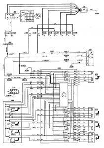Volvo 850 - wiring diagram - power seats (part 2)
