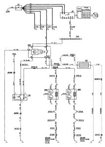 Volvo 850 - wiring diagram - rear window defogger (part 1)