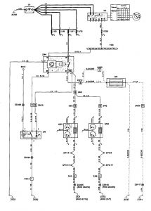 Volvo 850 - wiring diagram - rear window defogger (part 2)