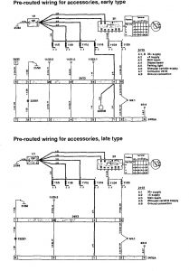 Volvo 850 - wiring diagram - retained accessory power
