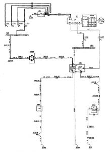 Volvo 850 - wiring diagram - seat belt warning