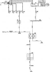 Volvo 850 - wiring diagram - shift interlock (part 2)