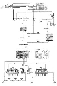 Volvo 850 - wiring diagram - stop lamp (part 1)