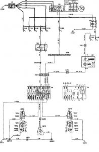 Volvo 850 - wiring diagram - stop lamp (part 2)