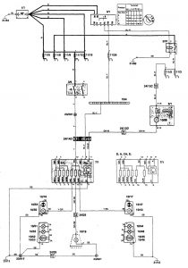 Volvo 850 - wiring diagram - stop lamp (part 2)