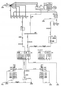Volvo 850 - wiring diagram - stop lamp (part 4)