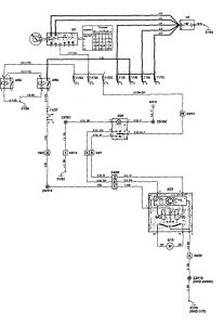 Volvo 850 - wiring diagram - sun roof (part 1)