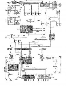 Volvo 850 - wiring diagram - tail lamp (part 1)
