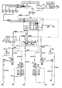 volvo 850 - wiring diagram - turn signal lamp (part 2)