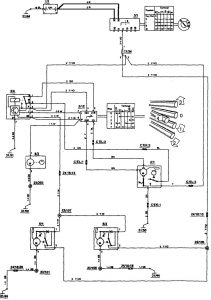 Volvo 850 - wiring diagram - wiper/washer  (part 1)