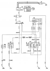 Volvo 850 - wiring diagram - wiper/washer (part 2)