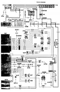 Volvo 960 - wiring diagram - audio (part 1)