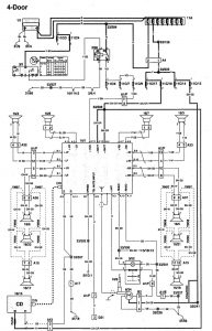 Volvo 960 - wiring  diagram - audio (part 3)
