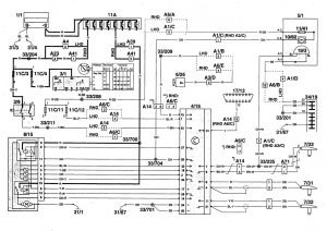 Volvo 960 - wiring diagram - brake controls (part 1)