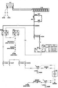 Volvo 960 - wiring diagram - cigar lighter (part 2)