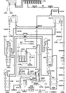 Volvo 960 - wiring diagram - courtesy lamps (part 1)