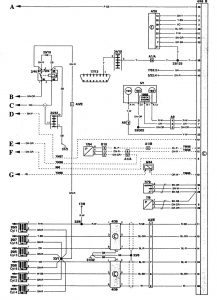 Volvo 960 - wiring diagram - fuel control (part 3)