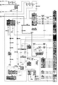 Volvo 960 - wiring diagram - fuel controls (part 2)