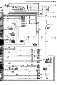 Volvo 960 - wiring diagram - fuel controls (part 3)