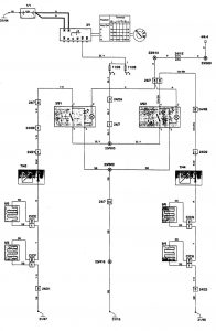 Volvo 960 - wiring diagram - heated seats (part 1)