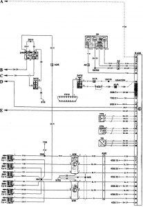 Volvo 960 - wiring diagram - ignition (part 2)