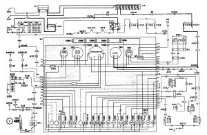 Volvo 960 - wiring diagram - instrumentation (part 1)